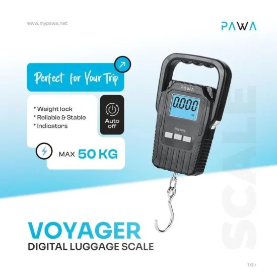 Pawa Voyager Digital Luggage Scale - Black